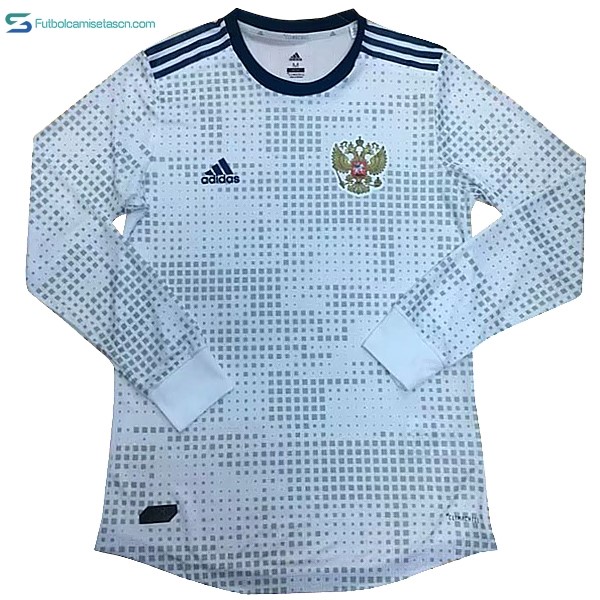 Camiseta Rusia 2ª ML 2018 Blanco